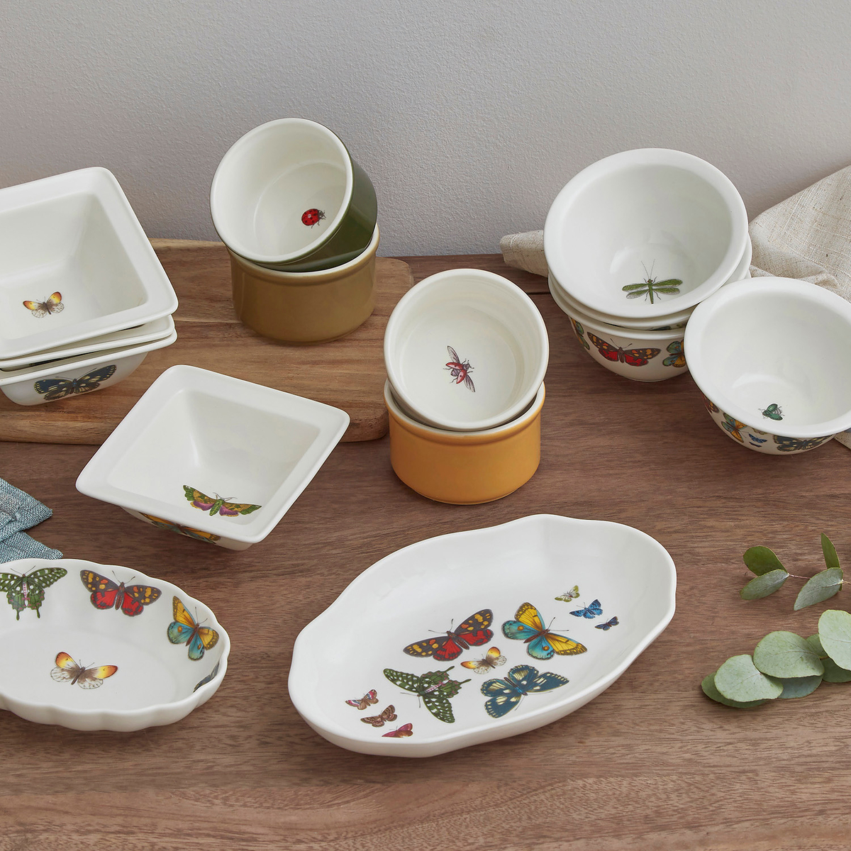 Botanic Garden Set of 4 Small Square Bowls image number null
